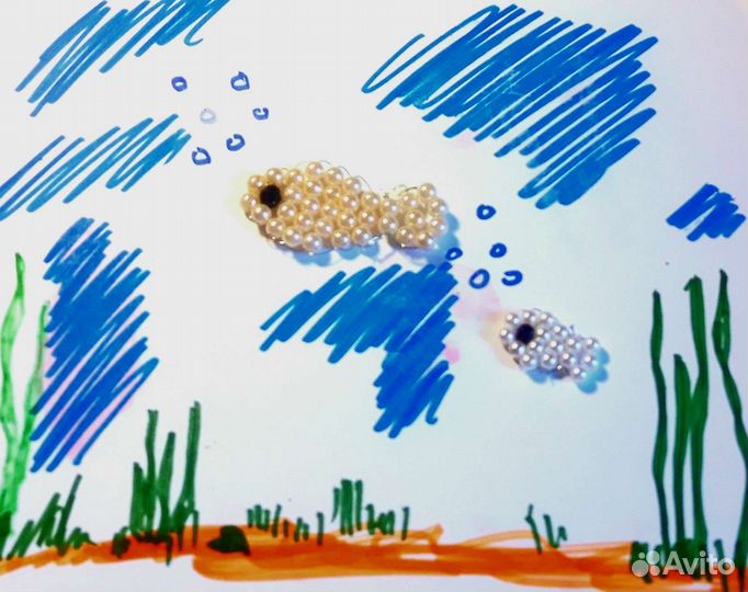 Папа рыбка и доченька рыбка