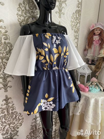 Платье комбинезон one size хлопок Новый