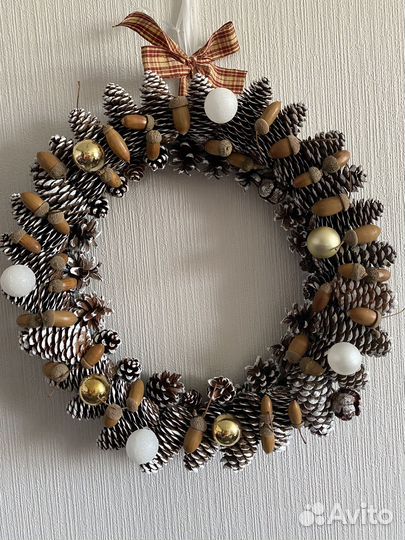 Рождественский венок на дверь