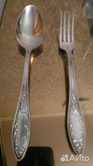 Новый столовый набор. Мельхиор. 12 предметов