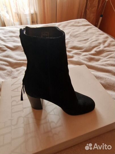 Ботильоны натуральная замша