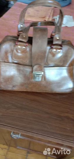 Сумка хозяйственная натуральная кожаный