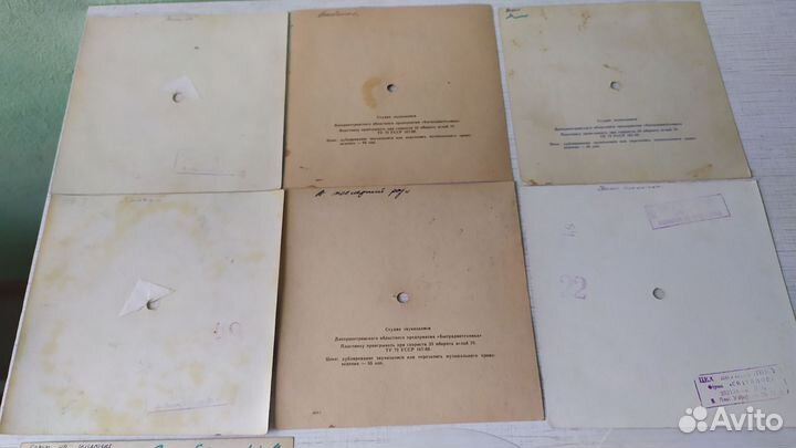 Открытки пластинки СССР