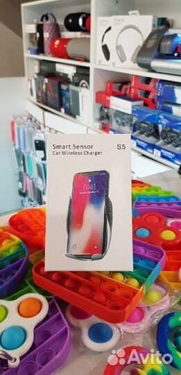 Держатель с беспроводной зарядкой SMART Sensor S5