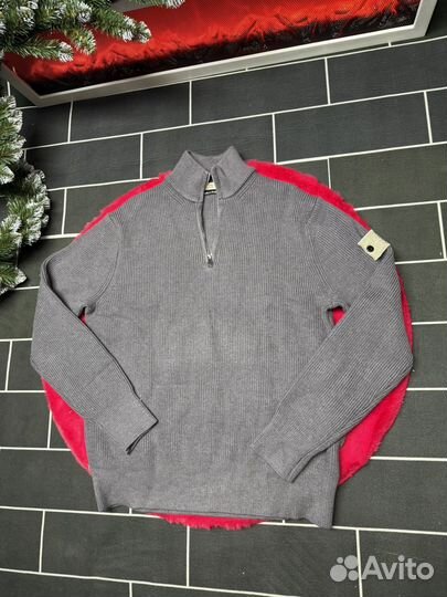 Свитер stone island grey (Оригинал Легит)