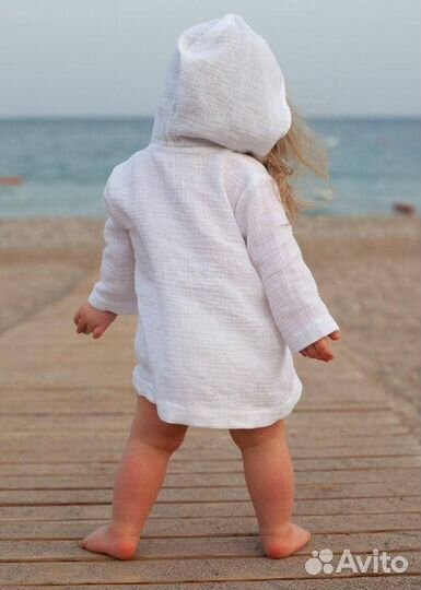 Туника пляжная муслиновая