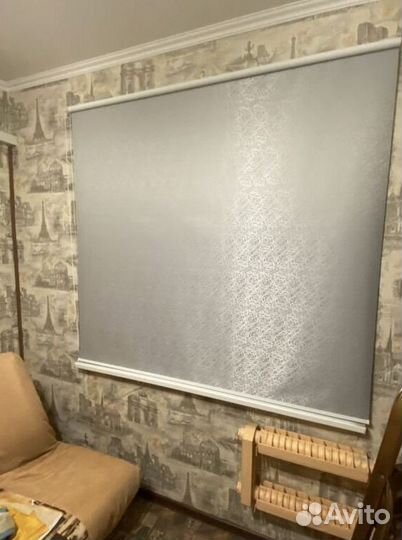 Рулонные шторы зебра в коробе D9303