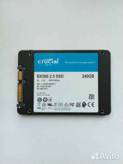 SSD 240Gb Crucial BX500