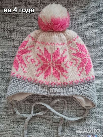 Шапка для девочки на 4 года