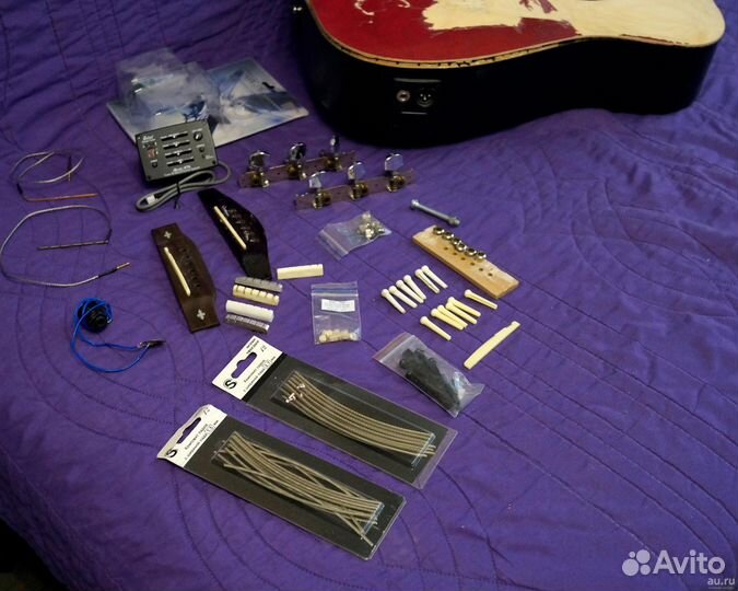 Звукоснимаиель Fishman и Гитара Лада