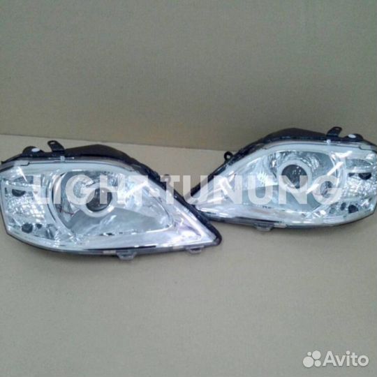 Фары Ларгус би-линза + дхо (2.0)