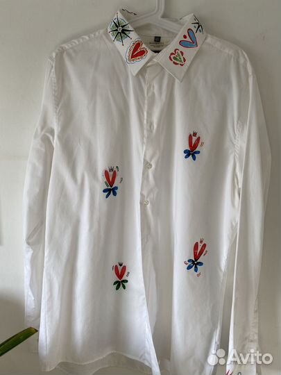 Рубашка с рисунком slim fit