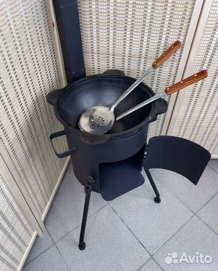 Казан чугунный узбекский