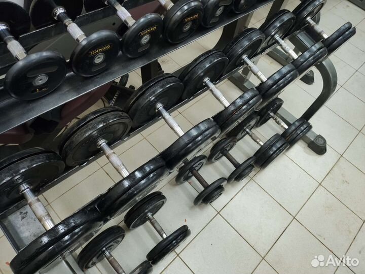 Гантели обрезиненные Ivanko и Barbell