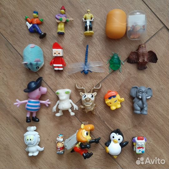 Игрушки из киндер сюрприза (100 шт.) Бронь