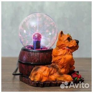 Плазменная лампа risalux Собачки с бантиком