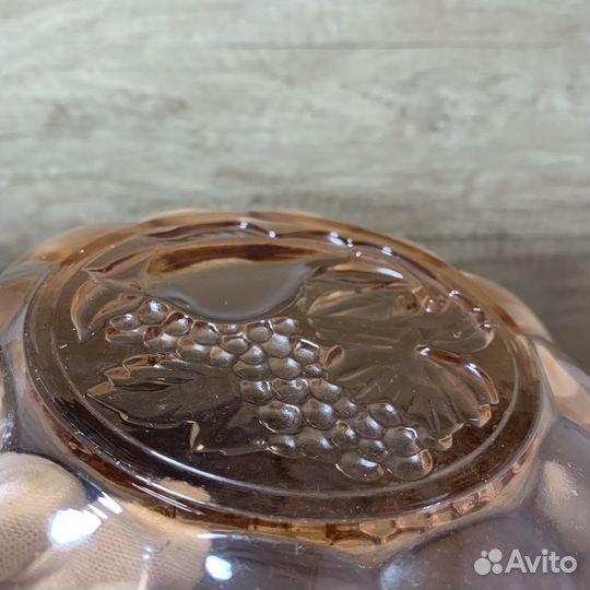 Тарелка Чешское Стекло Сделано В СССР Ретро