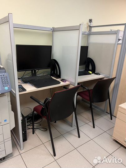 Рабочее место- столешница и перегородки 2 шт