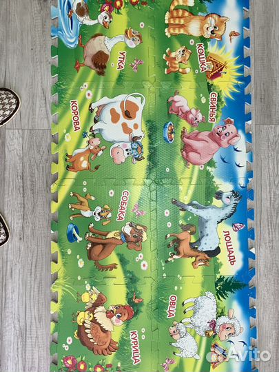 Детский коврик для ползания пазл