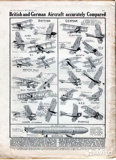 Три номера The War Illustrated, Англия 1915-16