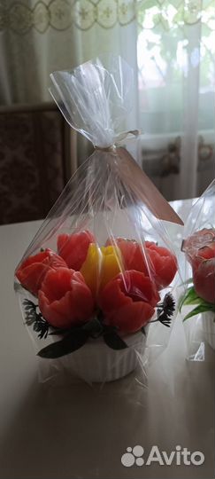 Букеты из декоративного мыла