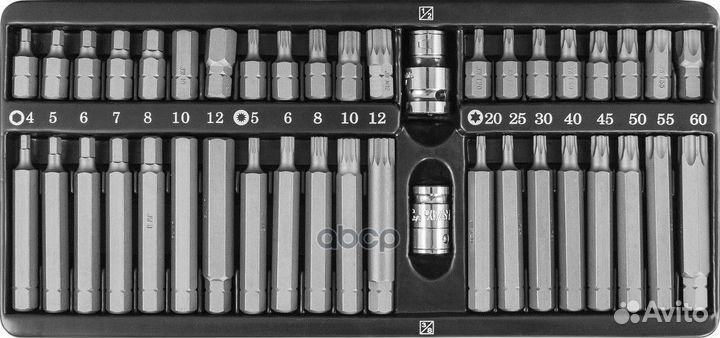 Набор бит 10 мм DR с переходниками, 42 предмета