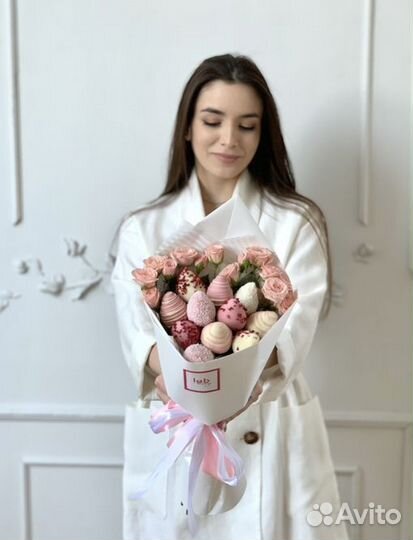 Букет из клубники в шоколаде