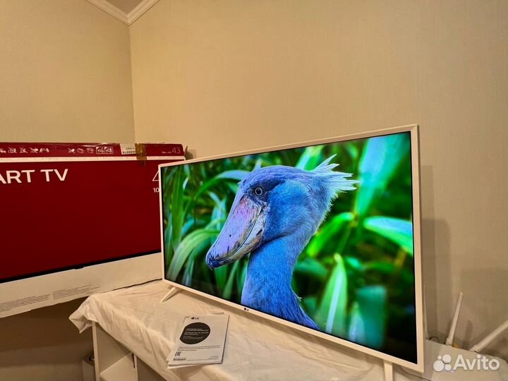 Белый метровый UHD, 4K, SMART TV, LG 109 см, Wi-Fi