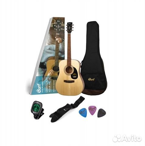 Акустическая гитара cort AD810-OP в полном наборе