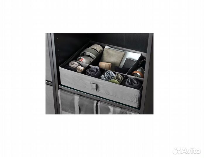 Органайзеры для хранения Скубб Икеа белый серый