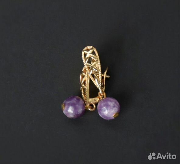 Комплект с лепидолитом и кварцем