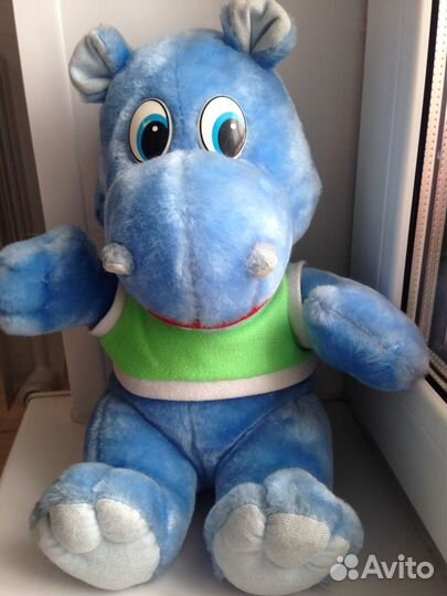 Мягкая игрушка бегемот мамонт пёс утка белка сабле