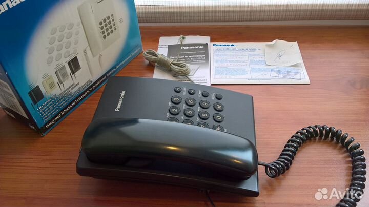 Проводной телефон panasonic KX-TS2350RUB, черный