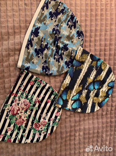 Косыночки,банданы,шапочки для девочек трикотажные