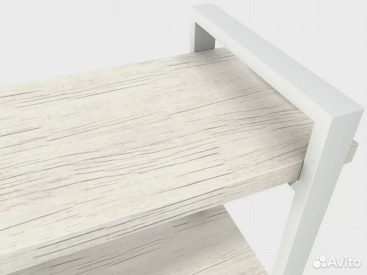 Тумба прикроватная Айсберг Лофт 40 белый/дуб крафт