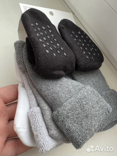 Новые махровые носочки нескользящие hm