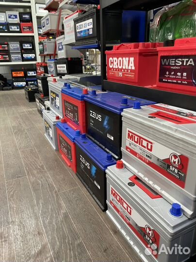 Аккумуляторы 40Ah 50Ah 60Ah 70Ah 75Ah 90Ah 100Ah