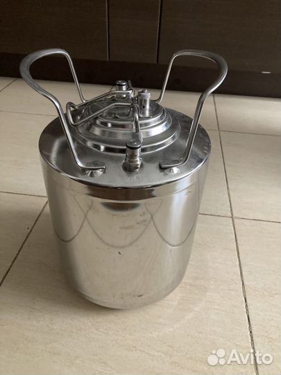 Пивная кега Карнелиус 10литров и фитинги и кран