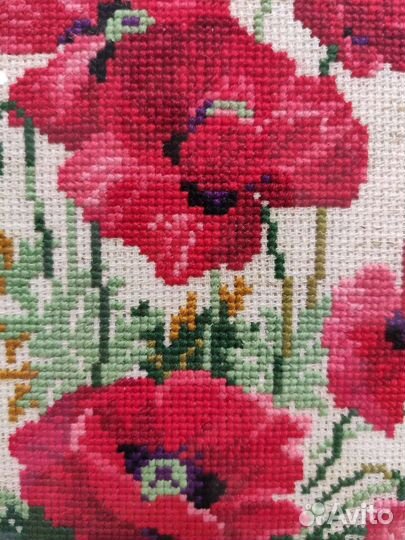 Картина вышитая крестом ручная работа