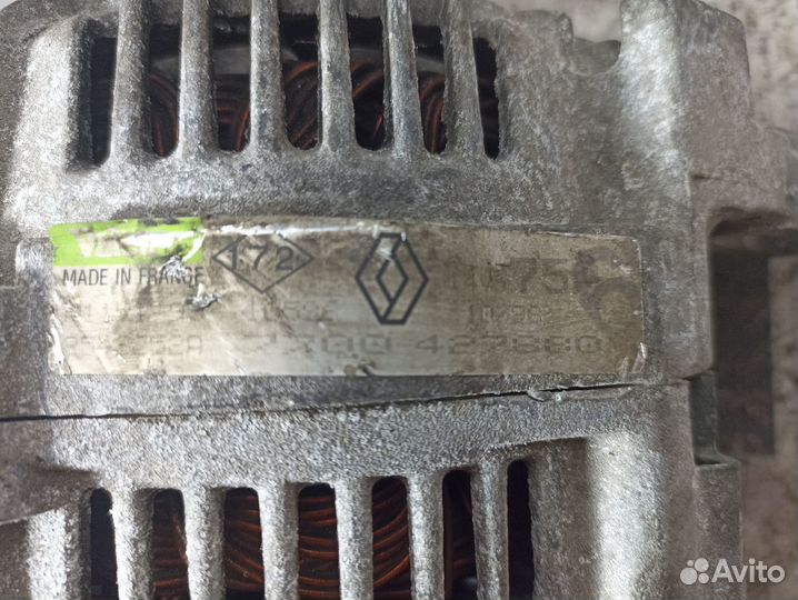 Генератор 75 А Renault Kangoo