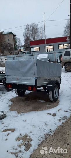 Прицеп Дюртюлинский разм190*125 с тентом 50 см