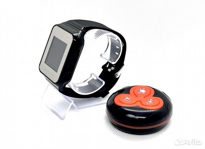 Кнопка вызова официанта с часами для кафе, баров