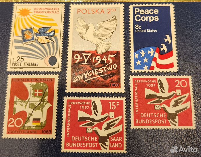 Марки голуби