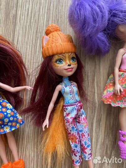 Куклы enchantimals оригинал + питомцы к ним