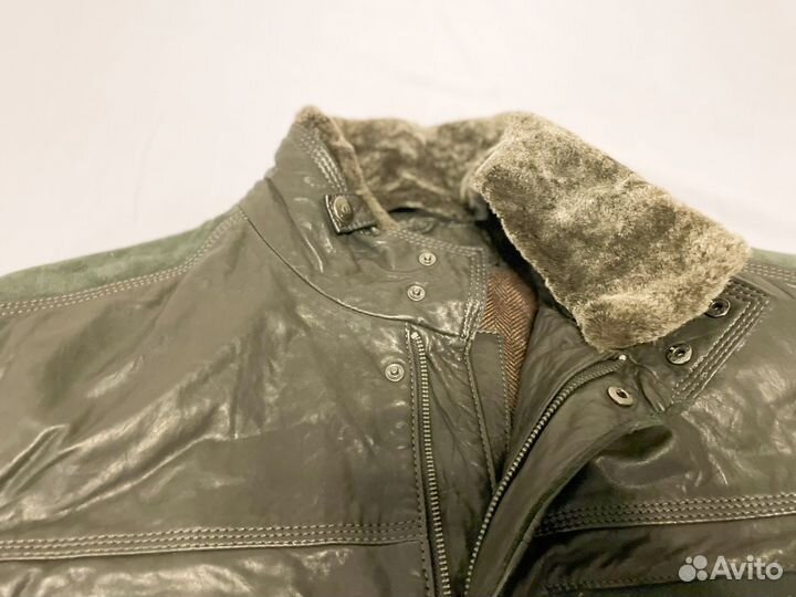 Мужская зимняя кожаная куртка Hartwich