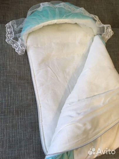 Конверт с коконом и шапочкой осень/весна