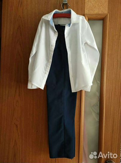 Школьные рубашки, брюки, жилетка,футболки для маль