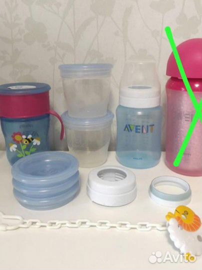 Бутылочка поильник молокоотсос Avent