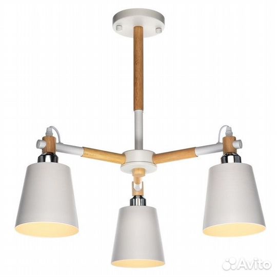Люстра потолочная lamplandia Skora 3х40Вт Е27 мета