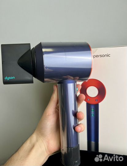 Фен dyson supersonic hd15 prussian blue/topaz